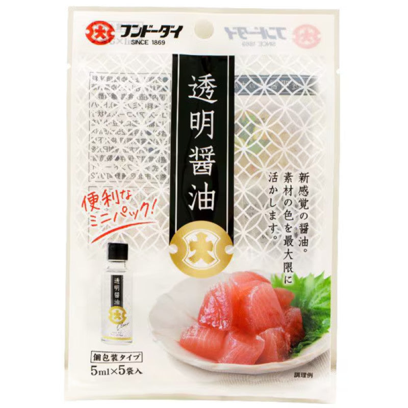 FUNDODAI Clear Soy Sauce Packets 5ml x 5