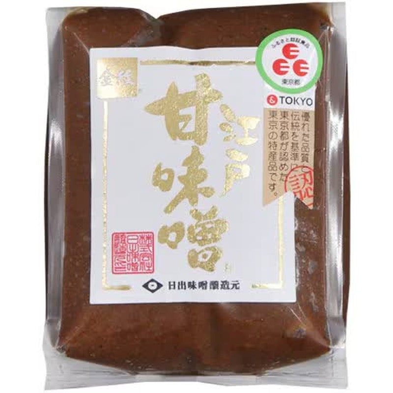 Hinode Miso Brewery Kinmon Edo Sweet Miso (Red, Strained) 500g