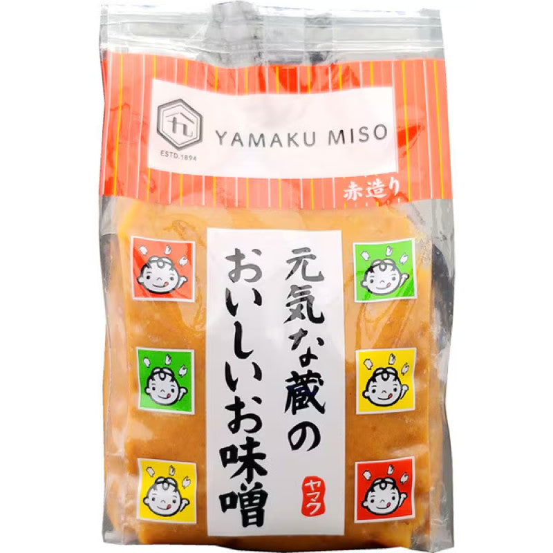 Yamaku Genki na Kura Red Rice Miso 450g