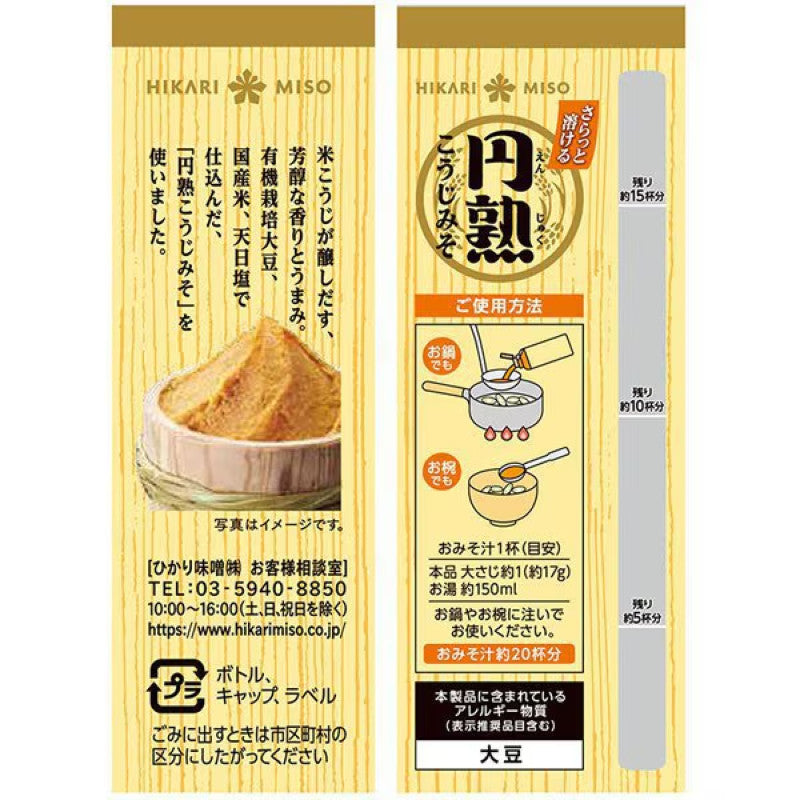 Hikari Miso Enjuku Liquid Miso with Dashi 340g