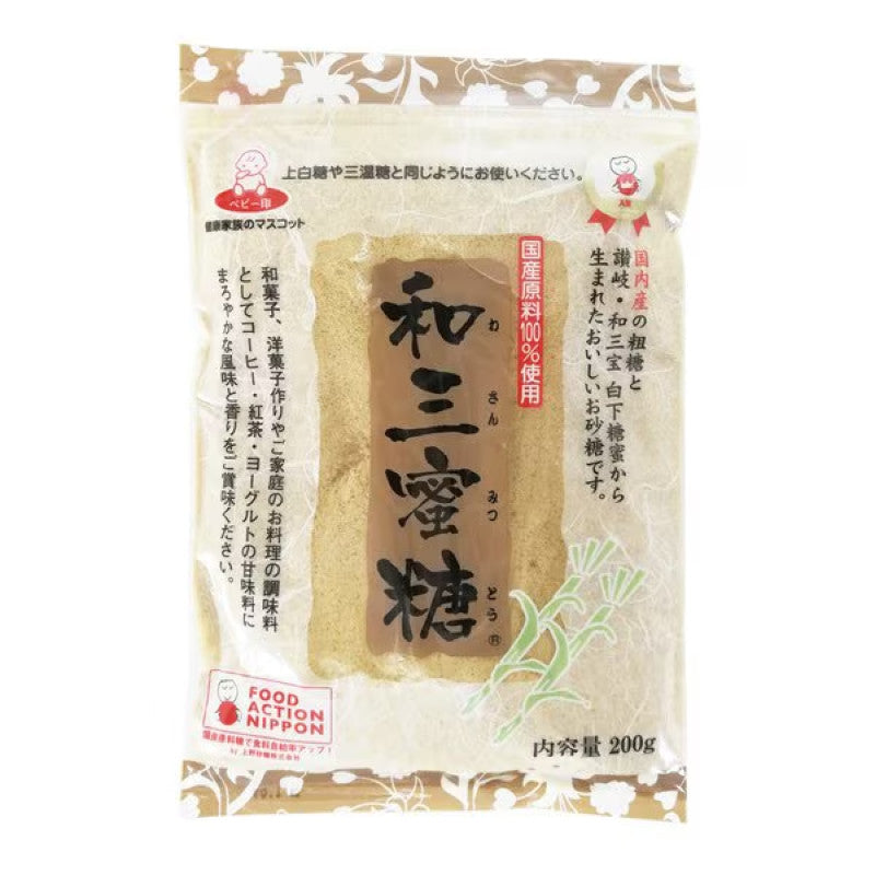 Ueno Sugar Wasamitsu Japanese Cane Sugar 200g