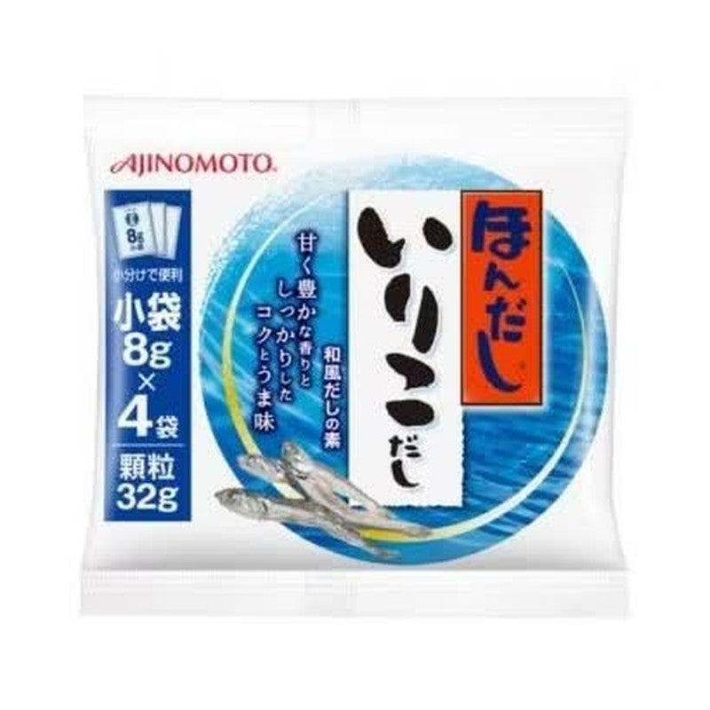 Ajinomoto Hon Dashi Dried Anchovy Stock 4 small bags (IK-4) 32g