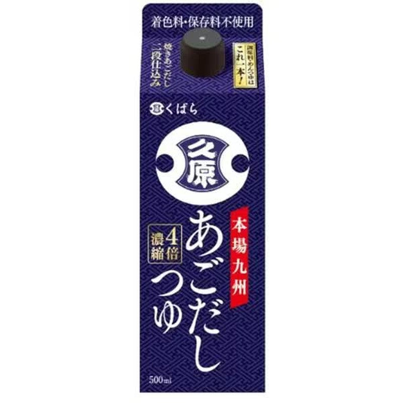 Kuhara Soy Sauce Ago Dashi Soup 500ml (4x concentrated)
