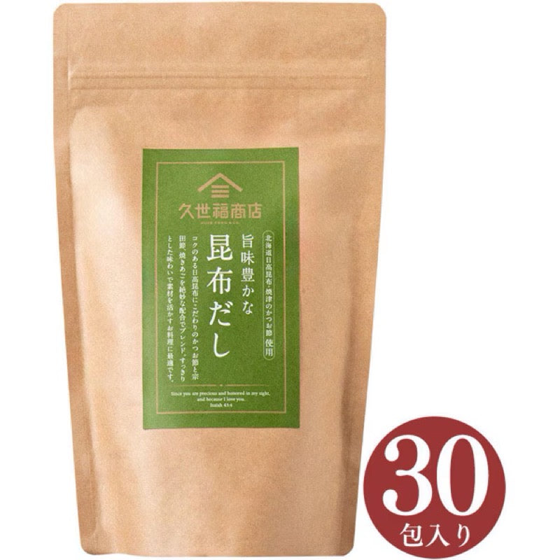 Kuzefuku Shoten Rich Kombu Dashi 8g x 30 Bags