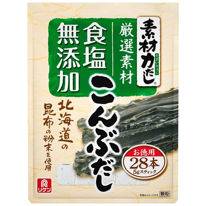 Riken Vitamin Soryoku Dashi Konbu Dashi, 28 bottles