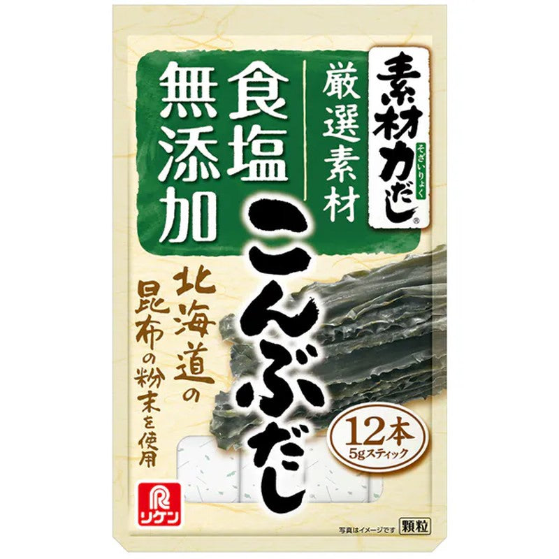 Riken Vitamin Soryoku Dashi Konbu Dashi, 12 bottles