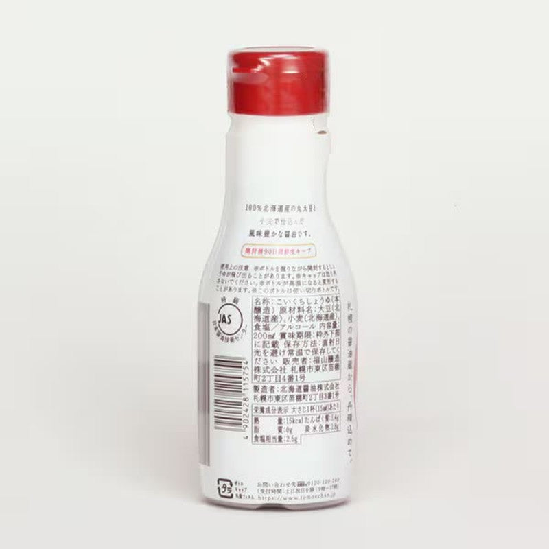 Fukuyama Brewery Tomoe Hokkaido Whole Soy Sauce, 200ml [Soy Sauce]