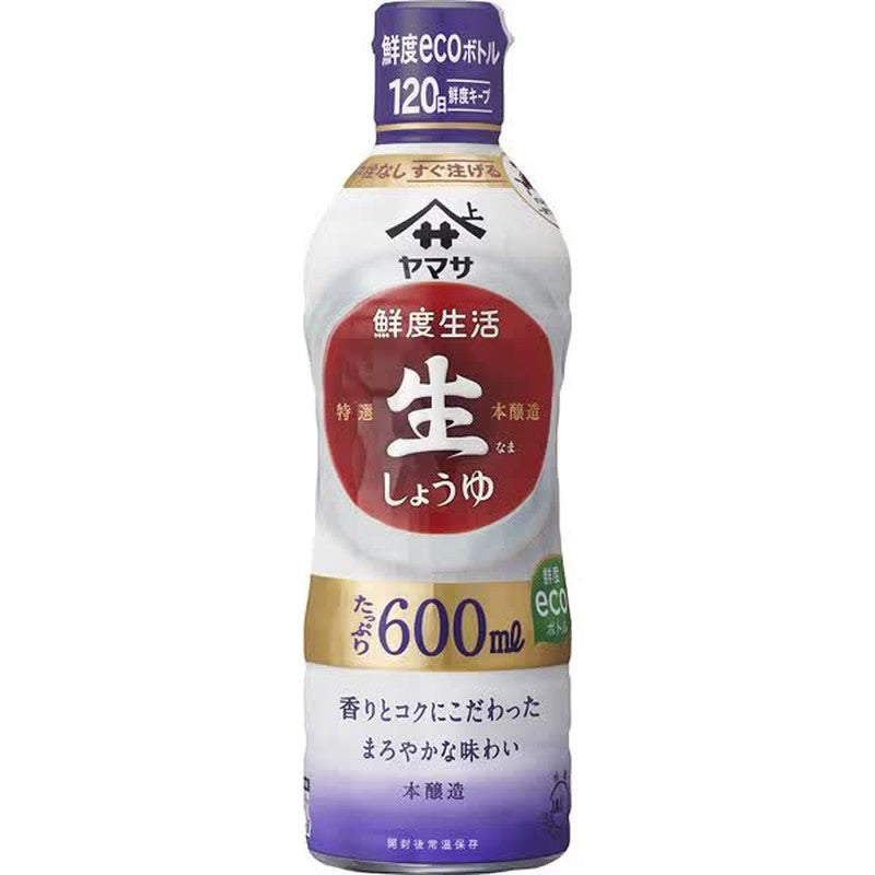 Yamasa Freshness Life Special Raw Soy Sauce 600ml