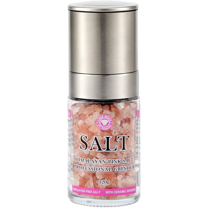 Salt Company Pink Rock Salt Ceramic Grinder 120g