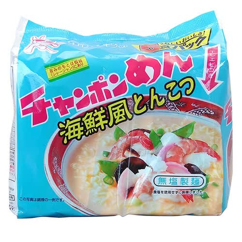 Itomen Champon Noodles Seafood Style Tonkotsu 5 servings 450g