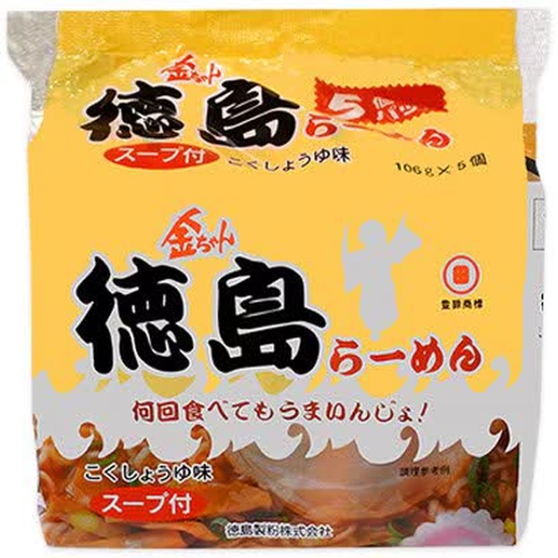 Tokushima Flour Mills Kinchan Kinchan Tokushima Ramen 5P 530g
