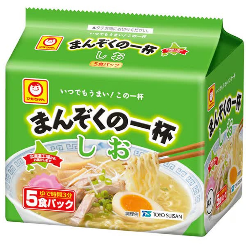 Toyo Suisan Maruchan Manzoku no Ippai Salt 5 meal pack 84g x 5 [instant ramen]