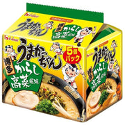 House Foods Umakacchan Hakata Mustard Takana Flavor 5 Pack 93g x 5 [Instant Ramen]