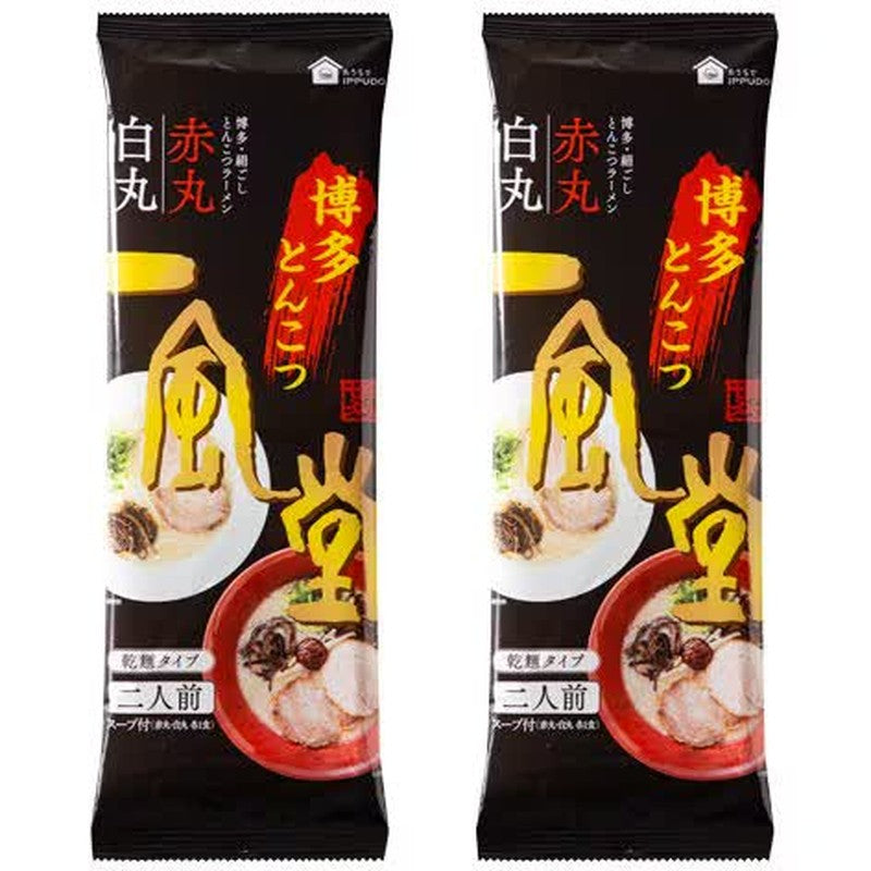 一風堂豬骨拉麵 紅白圓形4盒裝乾面
