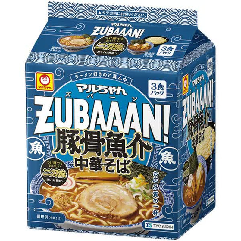 東洋水產丸ちゃん 丸ちゃん ZUBAAAN! 豬骨海鮮中華麵 3包