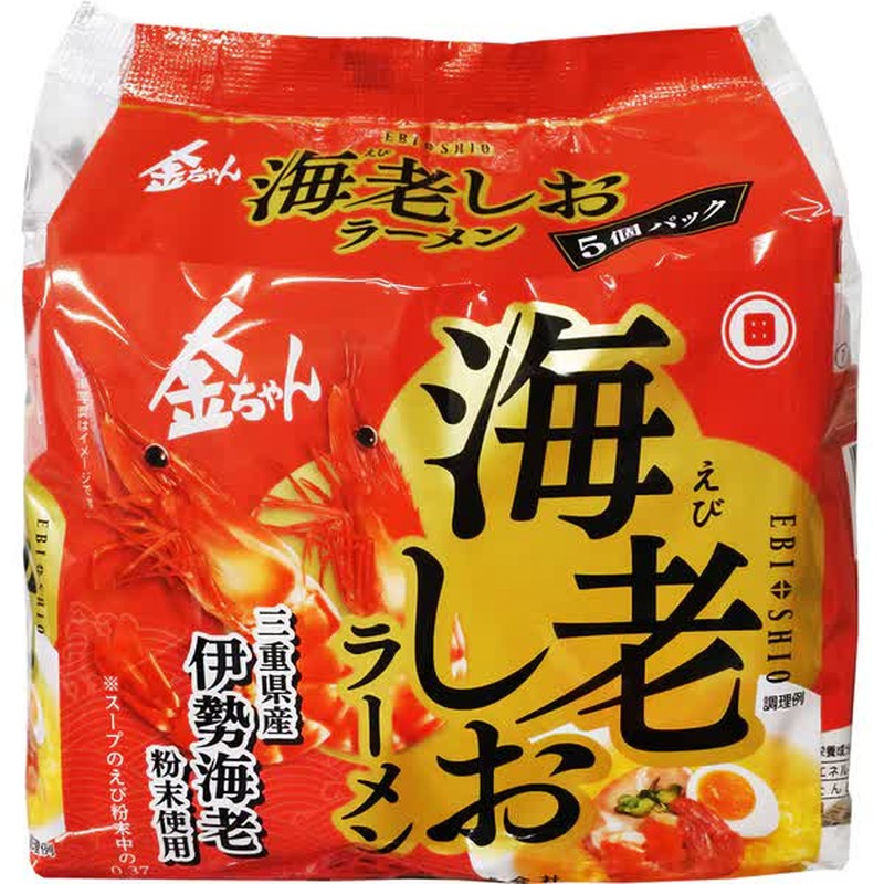德島製粉廠金燦蝦鹽拉麵 5個入 470g