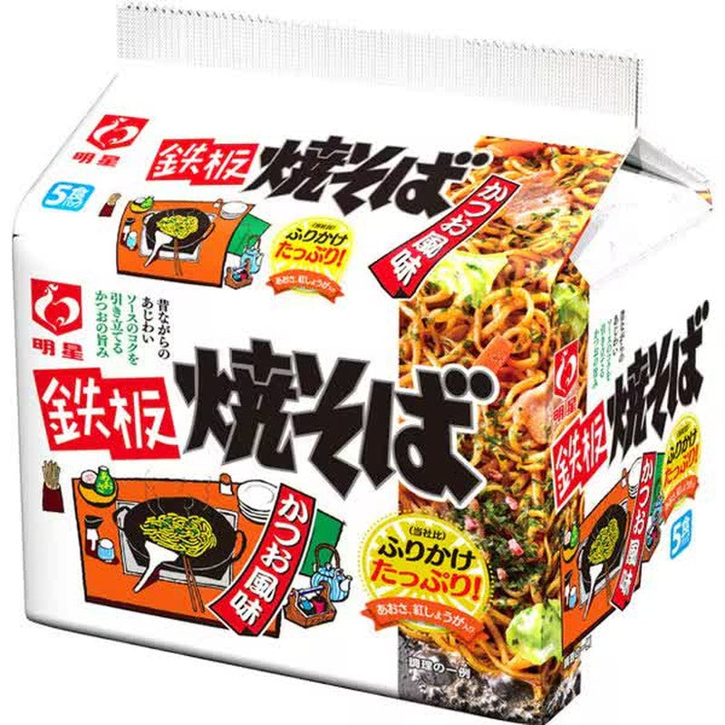 Myojo Foods Myojo 铁板烧鲣鱼味 5 餐装