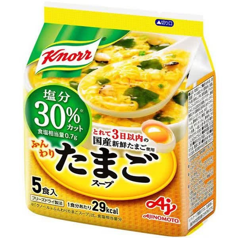 Ajinomoto Knorr Fluffy Egg Soup, 30% Less Sodium, 33g