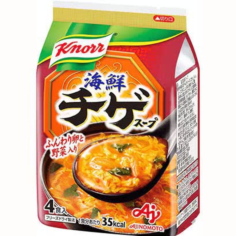 Ajinomoto Knorr Seafood Jjigae Soup, 9.4g x 4 servings, 37.6g