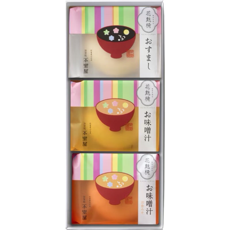 加贺风 Fumuraya 花风碗 3 件