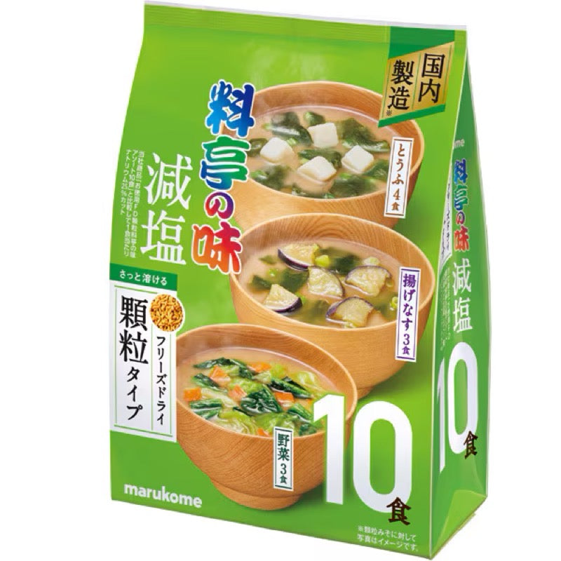 Marukome RyoteinoAji Reduced Sodium Miso Soup 10ct