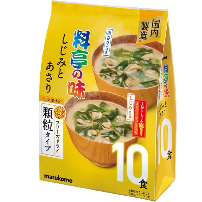 Marukome RyoteinoAji Shijimi Asari Miso Soup 10ct