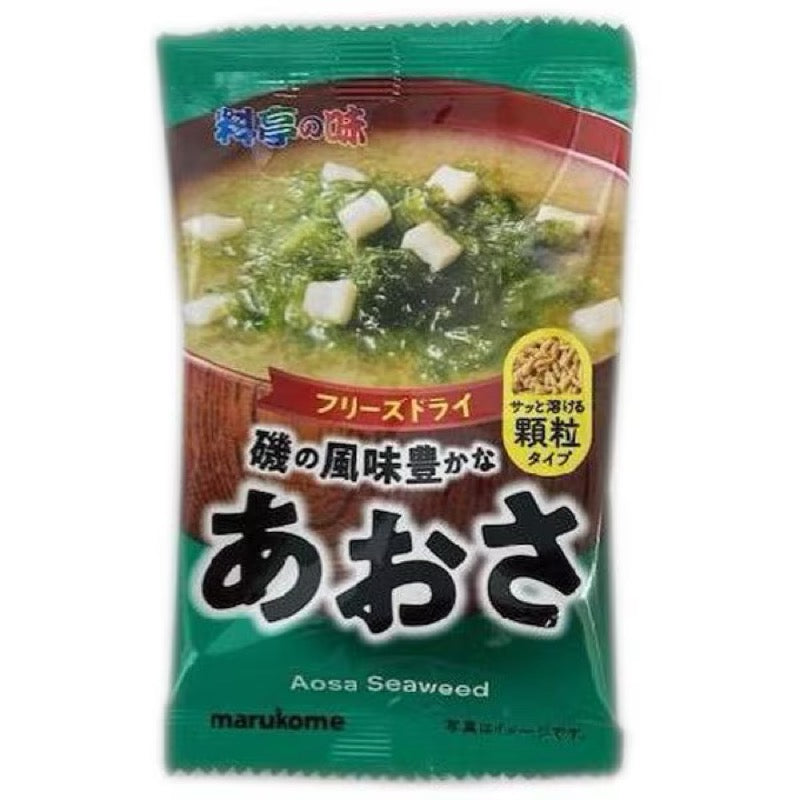 Marukome Aosa Seaweed Miso Soup 1 Serving