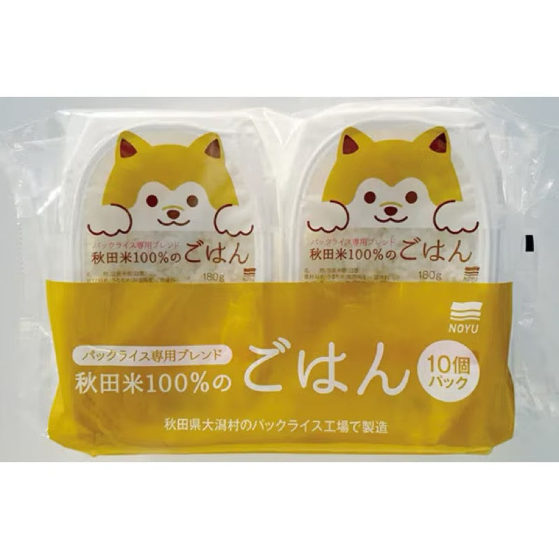 秋田縣產「能代」牌熟米飯 180g x 10 包裝
