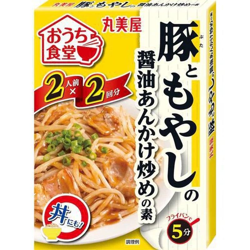 Marumiya Home Diner Pork and Bean Sprout Stir-fry Base with Soy Sauce, Boxed, 140g