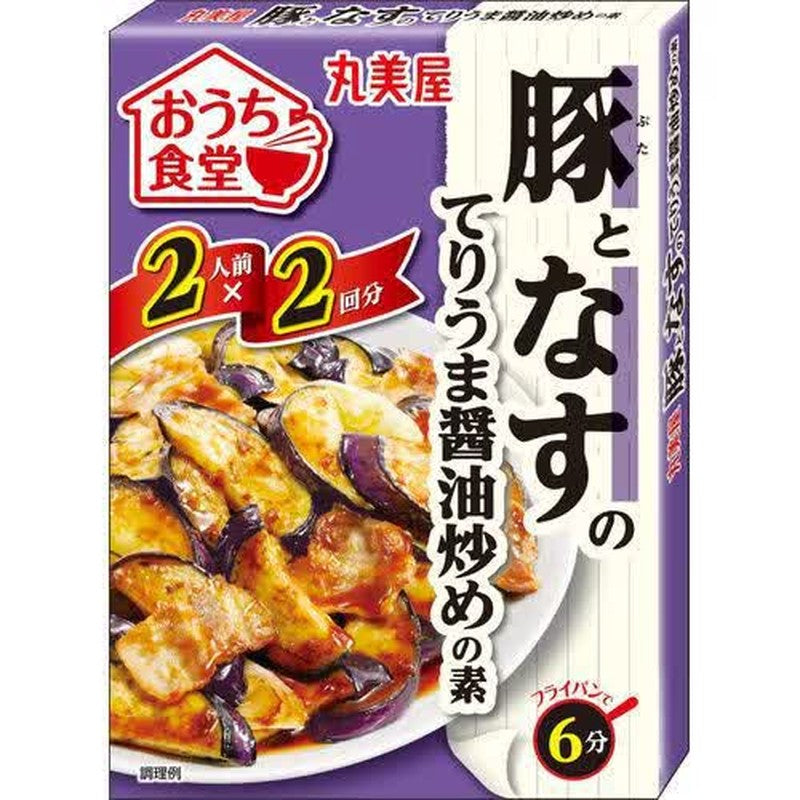 Marumiya Home Diner - Teriyaki Pork and Eggplant Stir-fry Base, Soy Sauce, Boxed, 140g