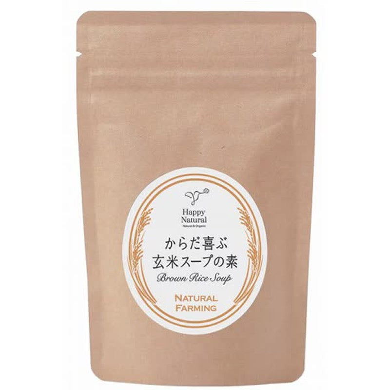 Happy Natural Brown Rice Soup Base 100g (Naturally Grown)