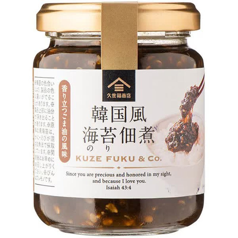 Kuze Fuku Shoten fk00291 Korean-style Seaweed Tsukudani (Simmered in soy sauce) 140g