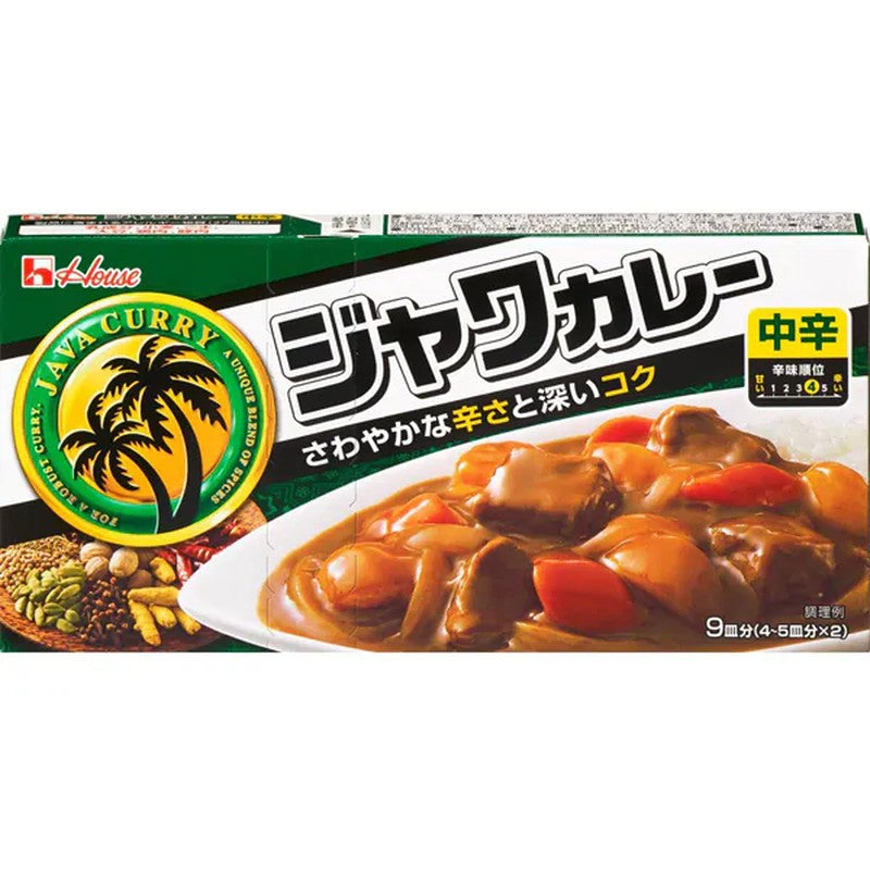 House Foods 爪哇咖喱 中辣 185g [咖喱酱]