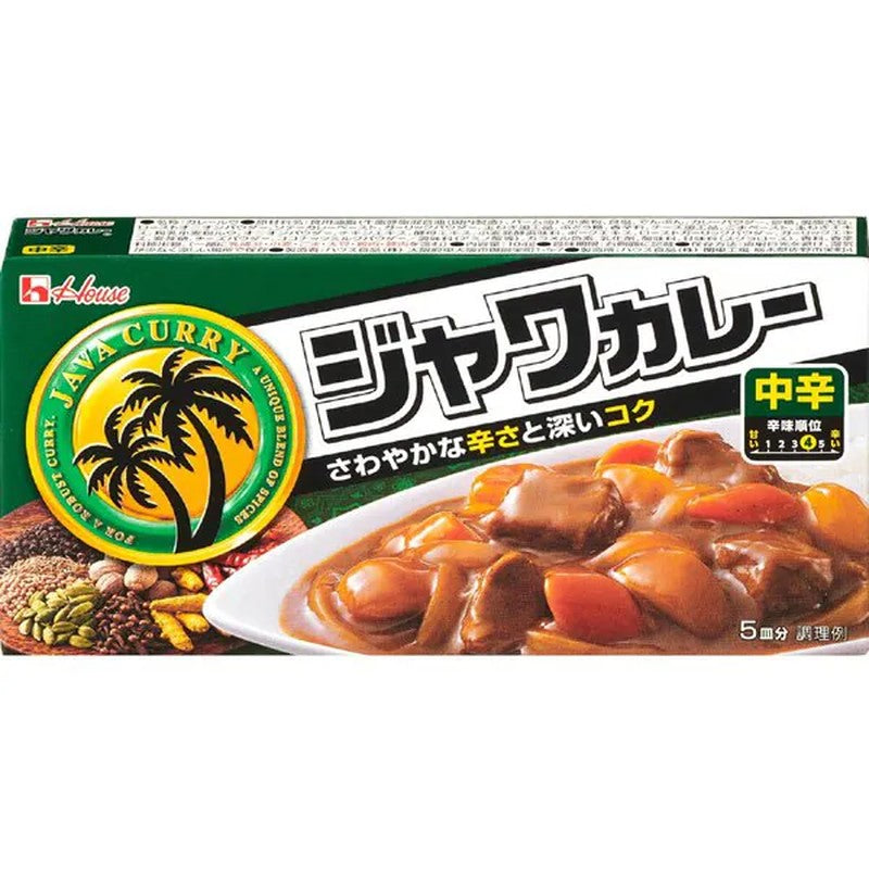 House Foods Java Curry Medium Spicy 104g [Curry Roux]