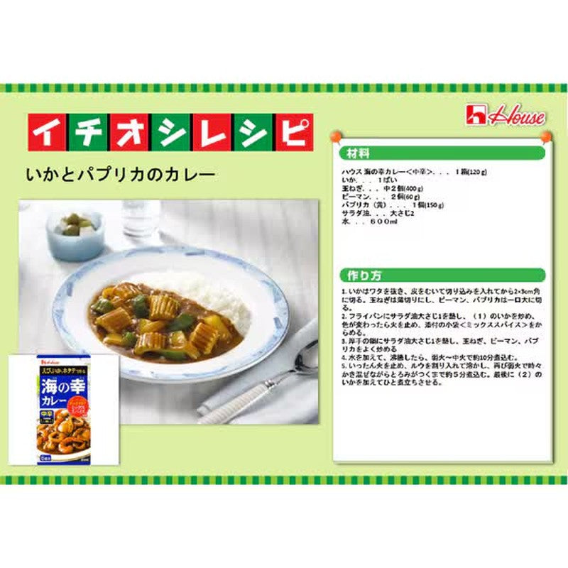 House Foods 海鲜咖喱 中辣 120g [咖喱酱]