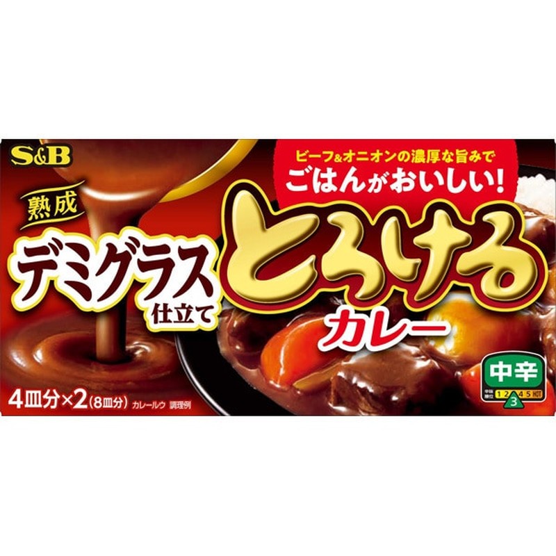 S&B Foods Melty Curry Matured Demi-glace 140g