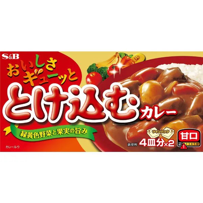 S&amp;B Foods 美味融化咖喱 微辣 140g [咖喱酱]