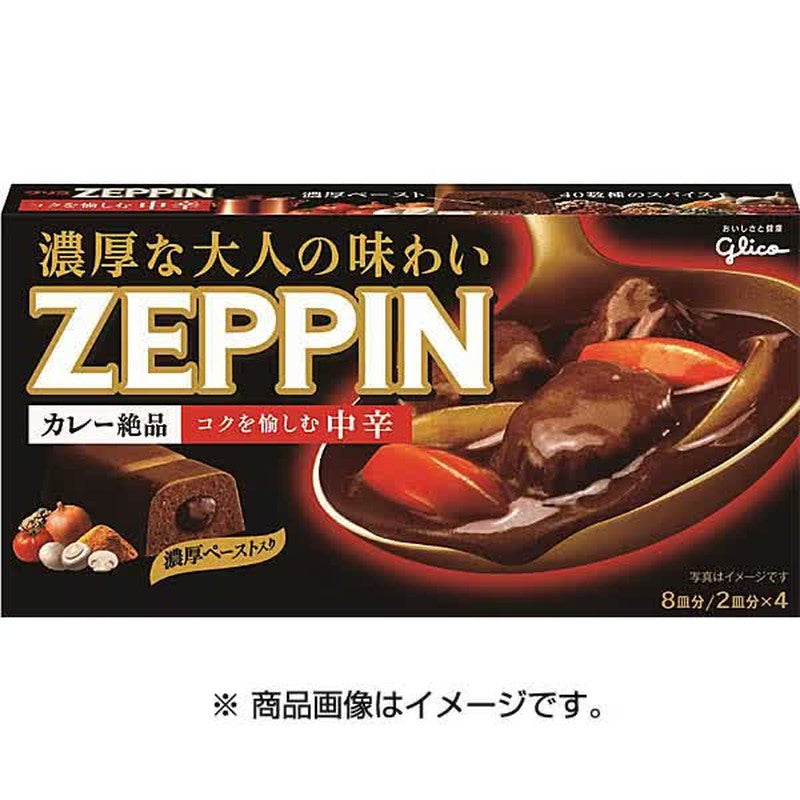 格力高Zeppin咖喱 中辣 175g [咖喱酱]