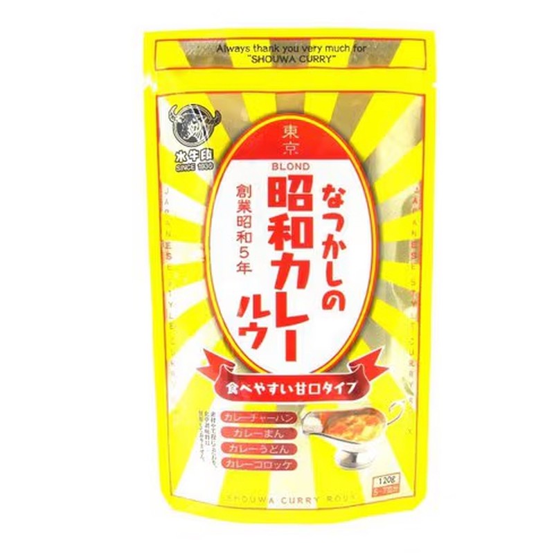 水牛食品 怀旧昭和咖喱酱 甜味 120g