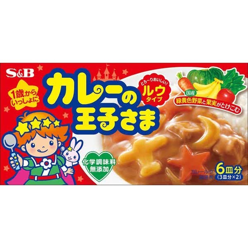 S&amp;B 食品咖喱王子酱汁型 80g