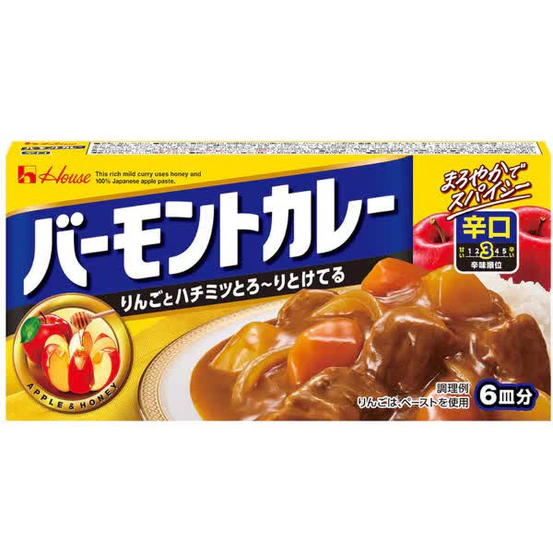 House Foods 佛蒙特咖喱，辣味，115g