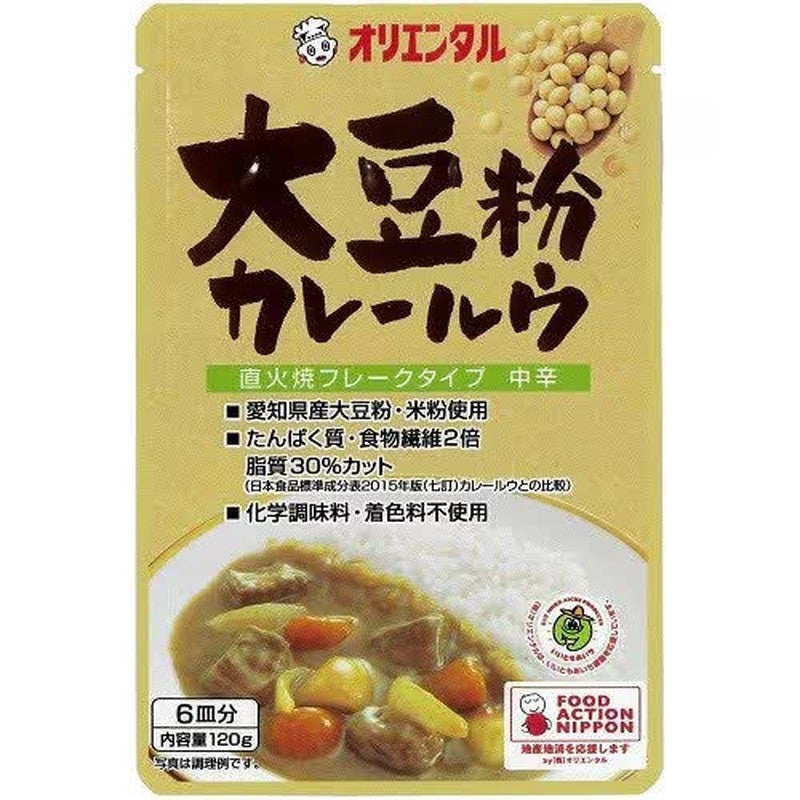 Oriental Yoko Soy Flour Curry Roux 120g