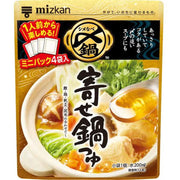 Mitsukan Yosenabe Tsuyu (Concentrated Hot Pot Soup) - Delicious Until the End, Mini Pack of 4