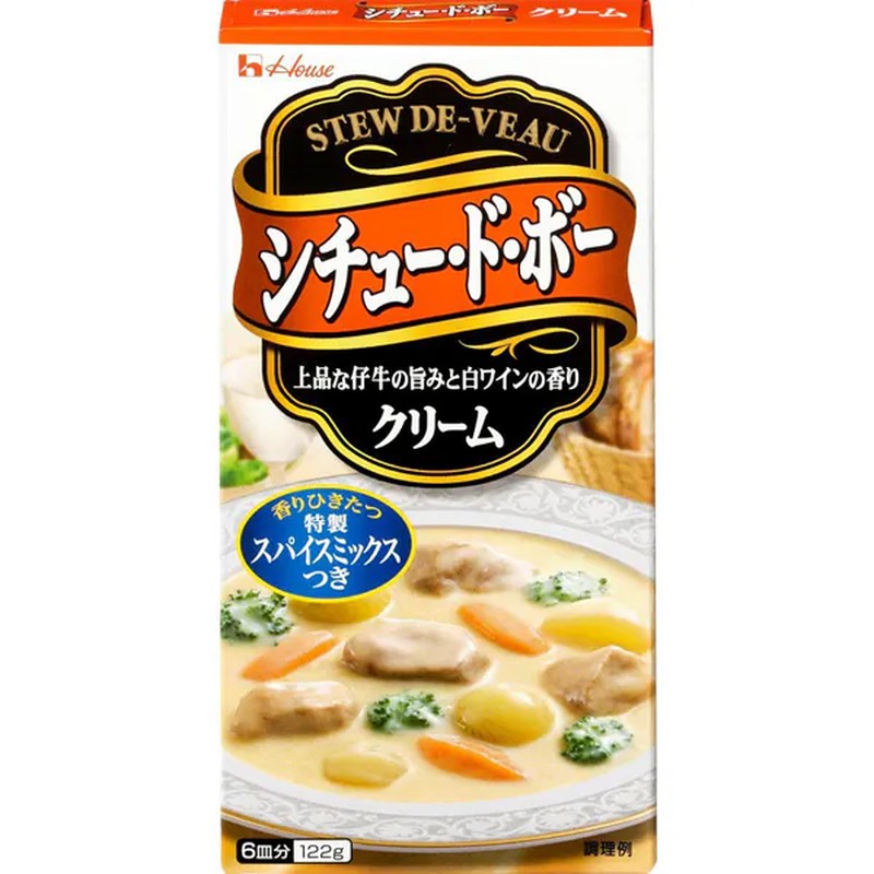 House Foods Stew de Beau 奶油 122g [Stew Roux]