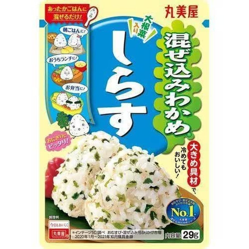 Marumiya Mixed Wakame and Shirasu (Seaweed) Bag 29g