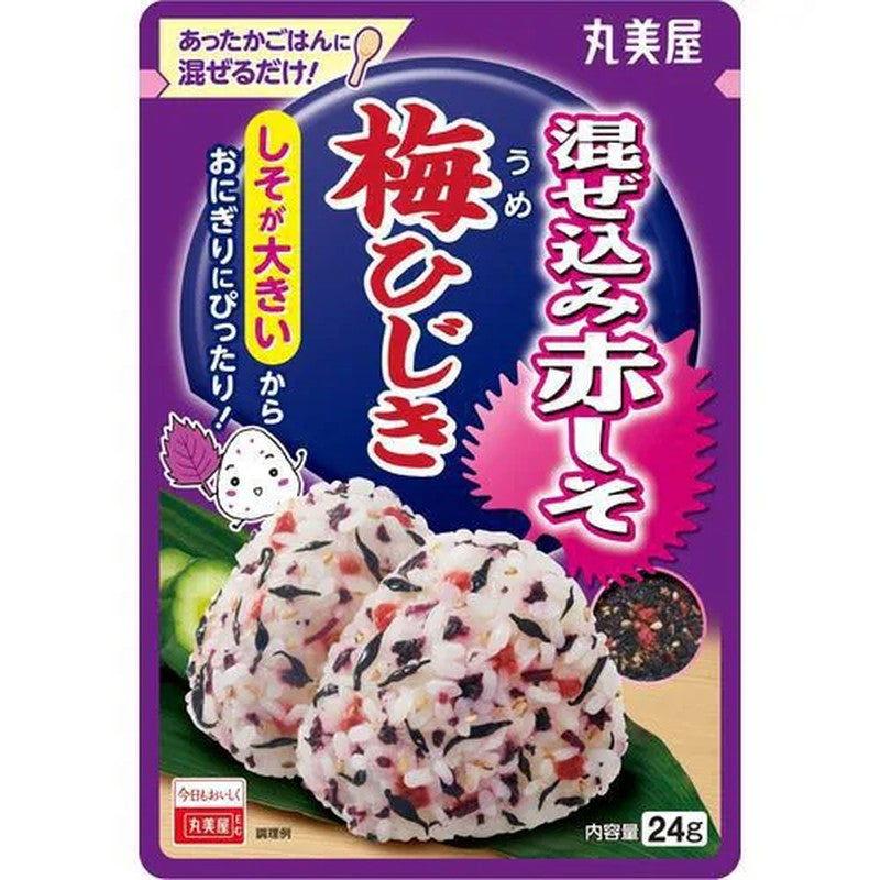 Marumiya Mixed Red Shiso and Plum Hijiki Seaweed, 24g (Bag)