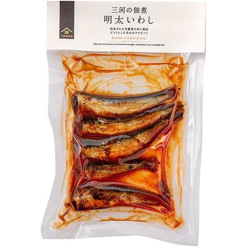 Kuze Fuku Shoten Mikawa Tsukudani Mentaiko Iwashi 90g