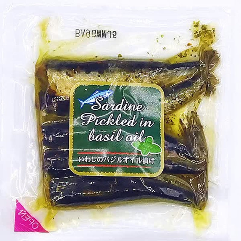Aoyagi Foods Sardines in Basil Oil, 90g