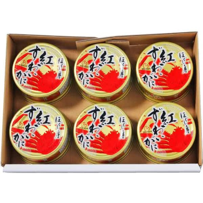 Maruya Suisan Red Snow Crab Flakes, 50g x 6 cans (White Box)