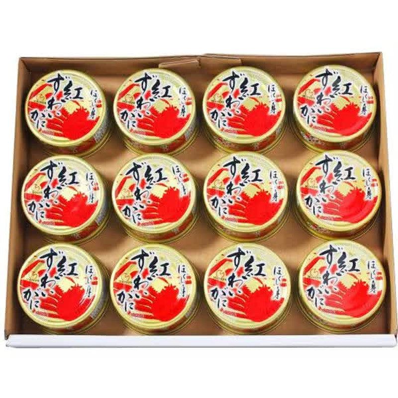 Maruya Suisan Red Snow Crab Flakes, 50g x 12 Cans (White Box)
